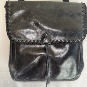 The Sak Black and Tan Leather Bag